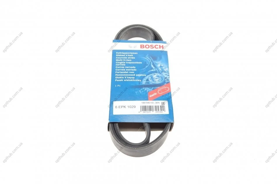 Ремінь генератора Ford Fiesta VI/Mondeo IV 08- (6PK1029) (opt-om) BOSCH 1 987 946 143 (фото 1)