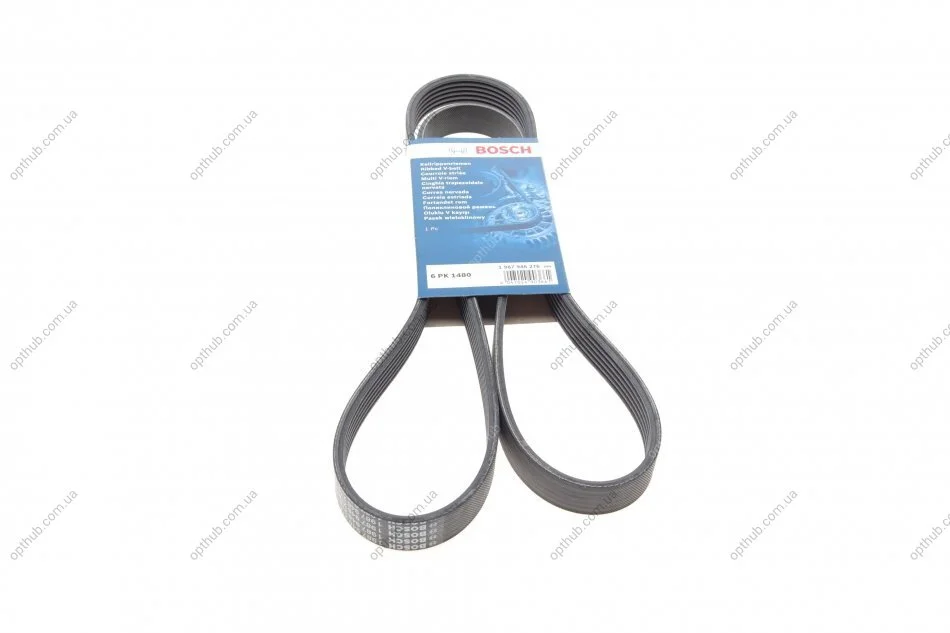 Ремінь генератора Peugeot 406 96-04/Citroen C4 Picasso 2.0i 07-13 (6PK1480) (opt-om) BOSCH 1 987 946 276 (фото 1)