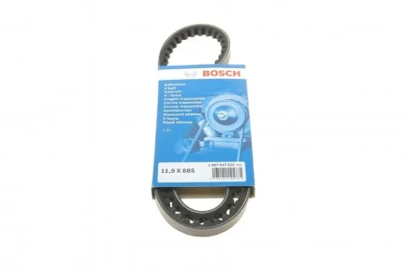 Реминь генератора Ford Transit 2.0 85-92/Sierra 1.8-2.0 82-93 (11.9x885) UA63 BOSCH 1 987 947 521