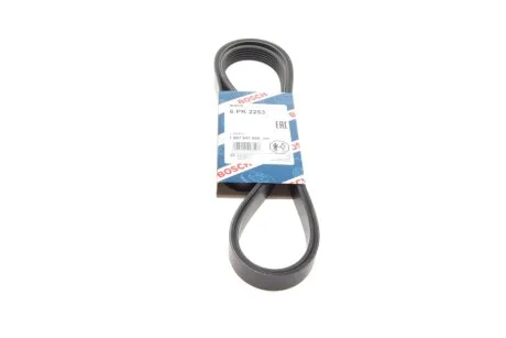 Ремінь генератора MB C-class (W202)/E-class (W211) 2.2CDI/2.7CDI 98-09 (OM612)(6PK2253) (opt-om) BOSCH 1 987 947 569