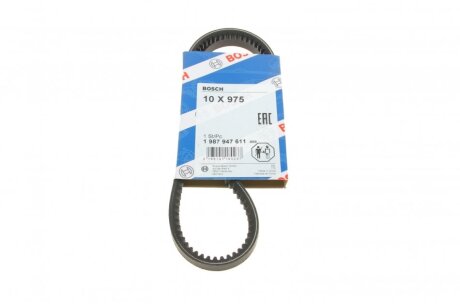 Ремінь генератора VW T4 1.9D/TD 90-96 (10x975) (opt-om) BOSCH 1 987 947 611