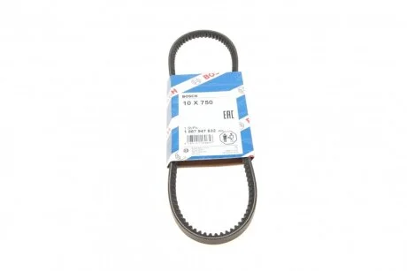Ремень генератора клиновый VW Caddy/Golf III/IV/Passat 1.6 91-99 (opt-om) BOSCH 1 987 947 632