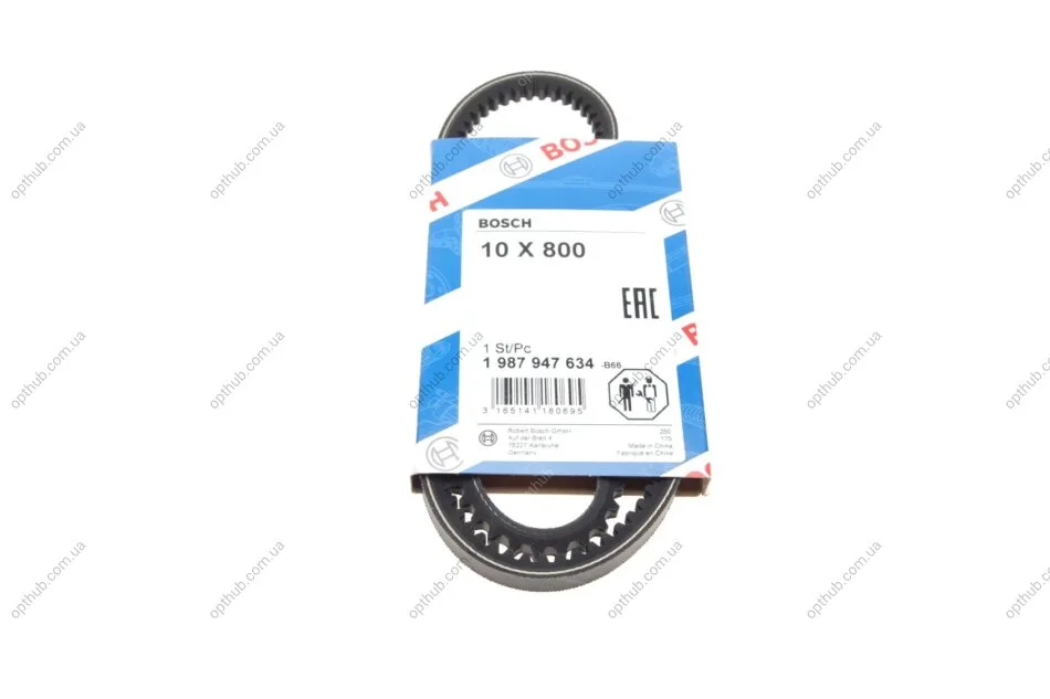 Ремінь генератора VW Passat B2 (10x800) (opt-om) BOSCH 1 987 947 634 (фото 1)