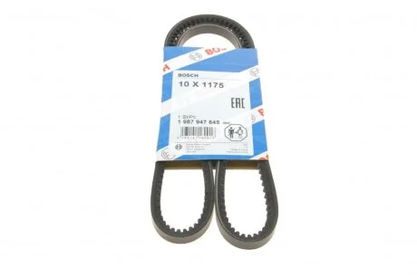 Ремінь генератора Ford Transit 2.4D 77-85/VW T3 1.6-2.0 76-86 (10x1175) (opt-om) BOSCH 1 987 947 645