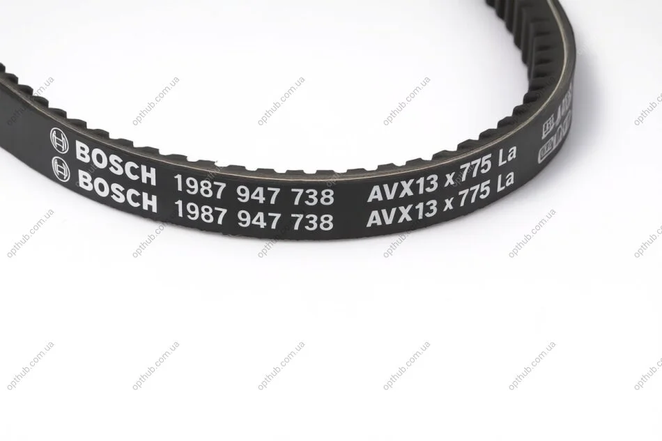 Ремінь насоса ГПК AVX13x775 Газель Бізнес дв.4216,Evotech 2,7 (зубчастий) (вироб-во Bosch) BOSCH 1987947738 (фото 1)