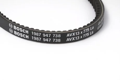 Ремінь насоса ГПК AVX13x775 Газель Бізнес дв.4216,Evotech 2,7 (зубчастий) (вироб-во Bosch) BOSCH 1987947738