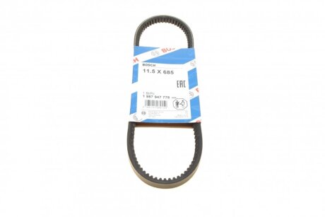 Ремінь генератора Seat Ibiza II/VW Golf/Passat 1.4-2.0 -02 (11.5x685) UA63 BOSCH 1 987 947 778