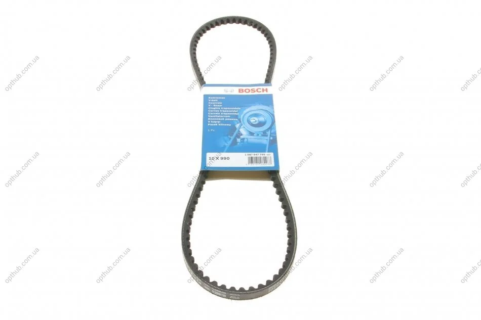 Ремінь генератора Toyota Land Cruiser 4.5 92-09/Ford Sierra 2.0 16V 90-93 (10X990) (opt-om) BOSCH 1 987 947 795 (фото 1)