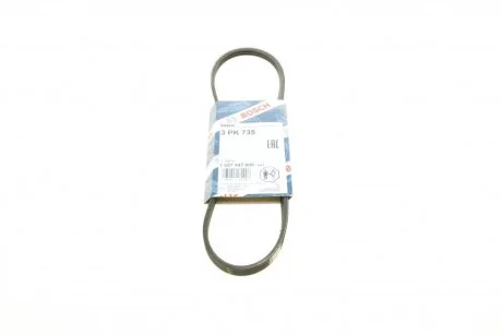 Ремінь генератора Renault Clio/Kangoo 1.2 98- (3PK735) UA63 BOSCH 1 987 947 800