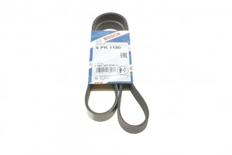 Ремінь п-клиновий 6pk1190 (Вир-во Bosch) BOSCH 1 987 947 818