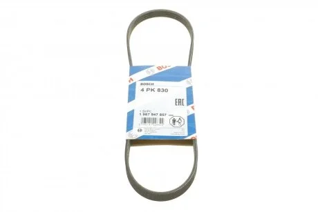 Реминь генератора Nissan Primera/Micra/Note 1.2-2.0 90-10/Chevrolet Aveo 1.2 04- (4PK83 (opt-om) BOSCH 1 987 947 857