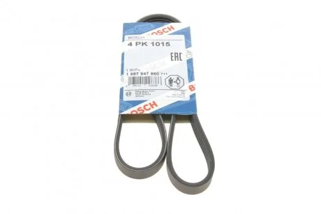 Ремінь генератора Renault Mascott 99-05/Iveco Daily 99-06/Mazda 323 89-96/MX-3 93-98 (4PK10 UA63 BOSCH 1 987 947 860