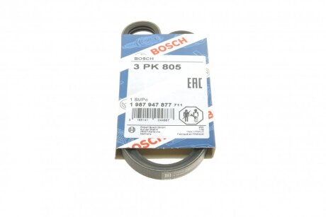 Ремінь генератора Mazda CX 5 (3PK800) (opt-om) BOSCH 1 987 947 877