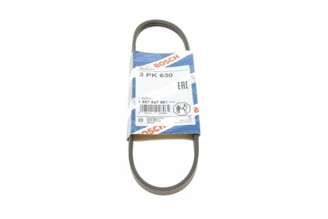 Ремінь генератора Toyota Avensis/Carina/Celica/Corolla 1.6 -01 (3PK630) (opt-om) BOSCH 1 987 947 881