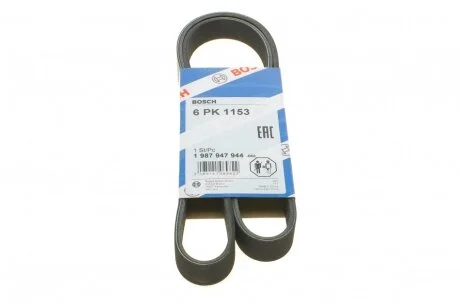 Ремень поликлин. 6PK1153 (пр-во Bosch) BOSCH 1 987 947 944