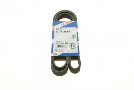 Ремінь поліклін. 6PK1555 (вир-во Bosch) BOSCH 1 987 947 949