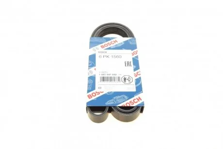 Ремінь п-клиновий 6pk1560 (Вир-во Bosch) BOSCH 1 987 947 950
