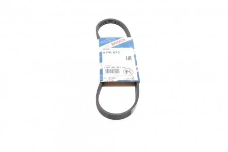 Ремінь генератора Hyundai i10/i20/i30 1.1/1.6CRDi 08-13/Fiat Doblo/Punto/Stilo 1.2/1.4 (opt-om) BOSCH 1 987 947 961