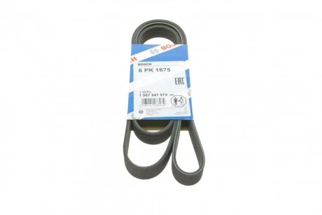 Ремінь п-клиновий 6pk1675 (Вир-во Bosch) BOSCH 1 987 947 979