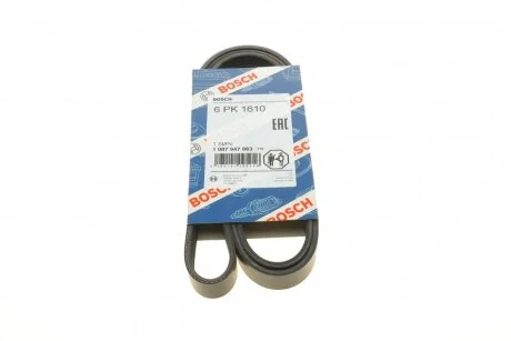 Ремінь п-клиновий 6pk1610 (Вир-во Bosch) BOSCH 1 987 947 983