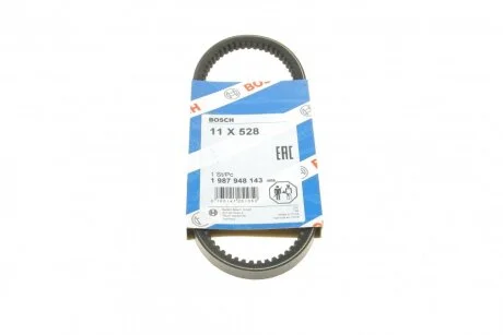 Реминь генератора Audi A4/A6/VW Passat 1.8T 96-00 (11x528) UA63 BOSCH 1 987 948 143
