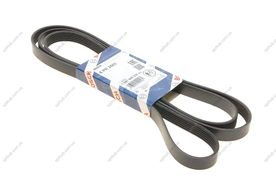 Ремінь генератора Jeep Grand Cherokee II 2.7 CRD 01-05 (6PK2603) (opt-om) BOSCH 1 987 948 335 (фото 1)