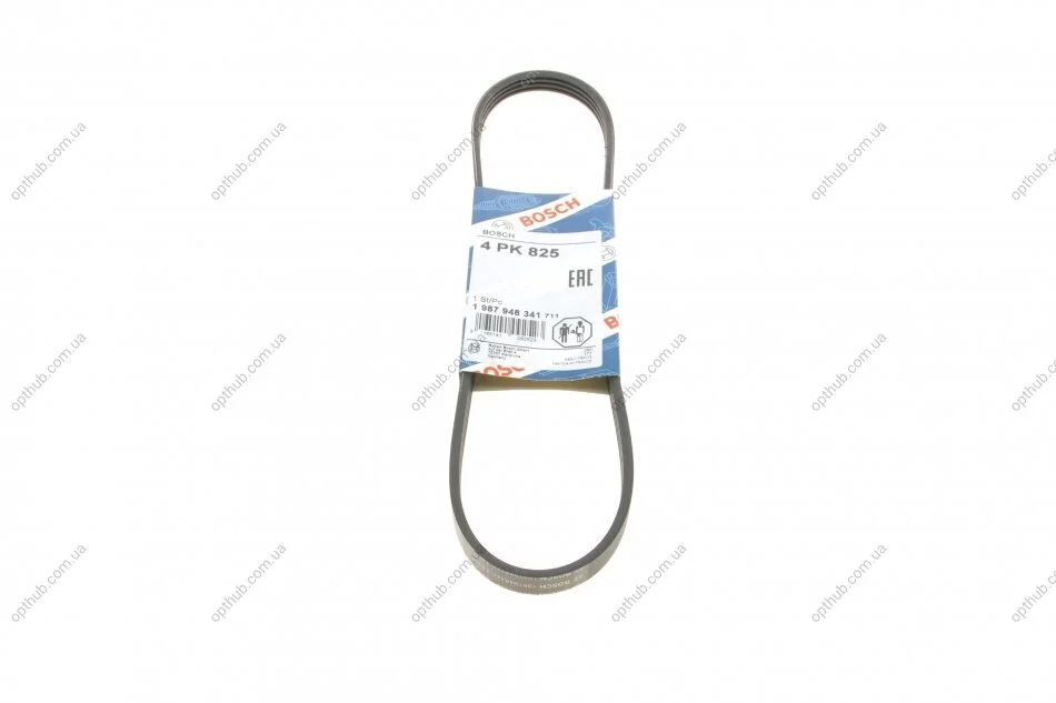 Ремінь генератора Suzuki Swift 1.0i 95-05 (4PK825) (opt-om) BOSCH 1 987 948 341 (фото 1)