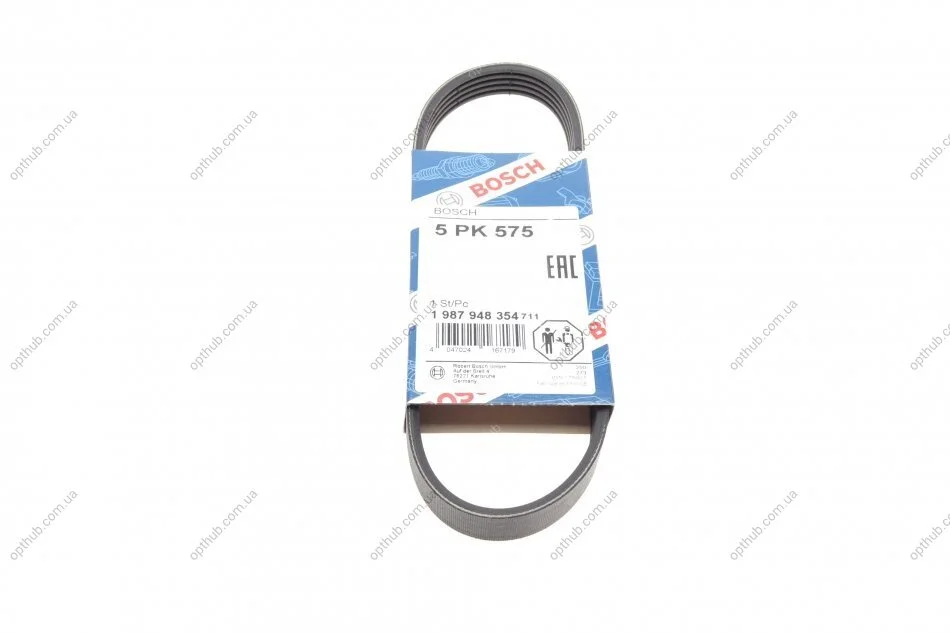Ремінь генератора Ford Mondeo I/II 1.8TD 93-00 (5PK575) (opt-om) BOSCH 1 987 948 354 (фото 1)