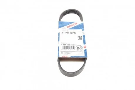 Ремінь генератора Ford Mondeo I/II 1.8TD 93-00 (5PK575) (opt-om) BOSCH 1 987 948 354