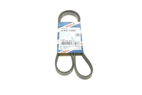 Ремінь генератора Renault Megane I 1.4-1.6i/e (+AC) 96-97/Land Rover Range Rover 92-94 (4PK UA63 BOSCH 1 987 948 380