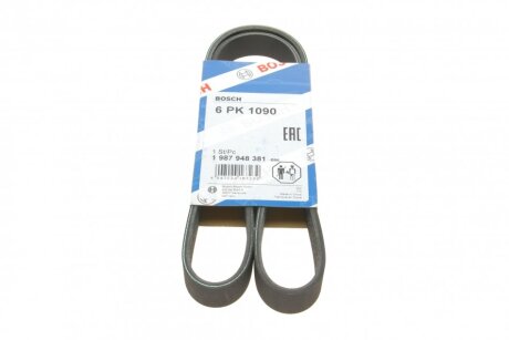 Ремінь п-клиновий 6рк1090 BOSCH 1 987 948 381