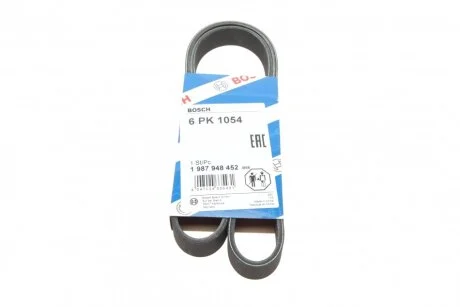 Ремінь п-клиновий 6 pk 1054 (Вир-во Bosch) BOSCH 1 987 948 452