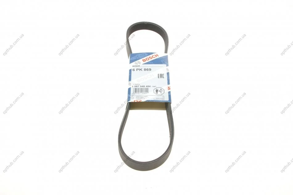 Ремінь генератора Citroen Berlingo/Jumpy/Fiat Scudo 1.9D 98-11/Peugeot Partner 96-15 (6 (opt-om) BOSCH 1 987 948 484 (фото 1)