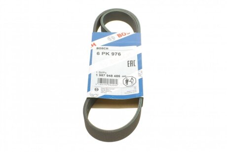 Ремінь п-клиновий 6pk976 BOSCH 1 987 948 486