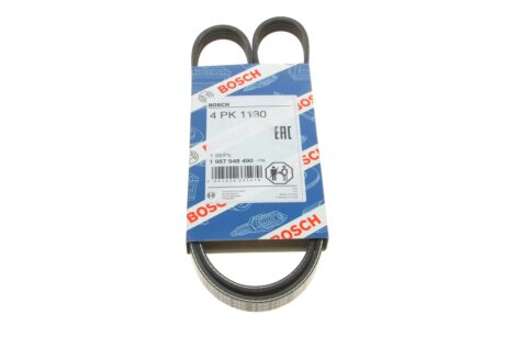 Ремінь генератора Toyota Yaris 1.5/1.3 99-05 (4PK1180) UA63 BOSCH 1 987 948 490