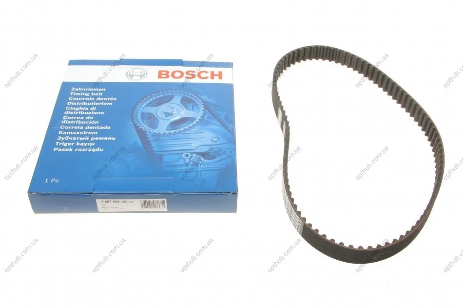 Ремінь ГРМ Hyundai Accent/Mitsubishi Colt/Lancer 1.3/1.5 85-96 (22x92z) UA63 BOSCH 1 987 949 142 (фото 1)