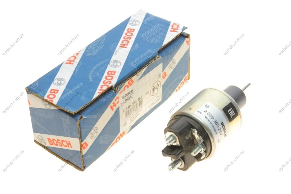 Реле стартера втягуюче (12V) MB Vito (W639) 03- UA63 BOSCH 2 339 303 267 (фото 1)