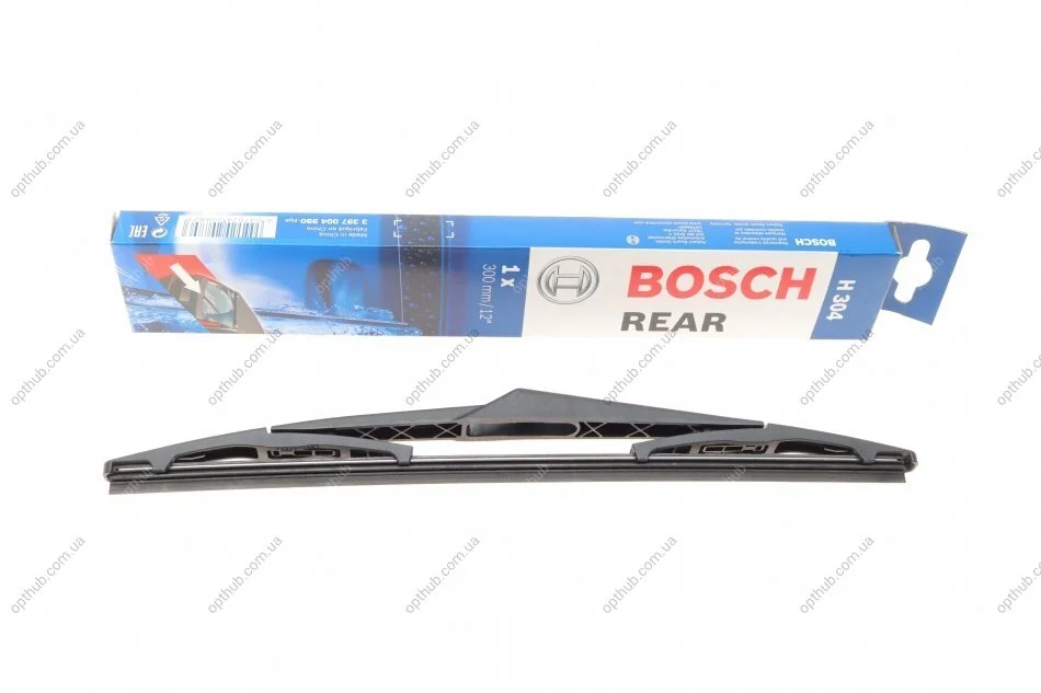 Щітка склоочис. 300 мм скла заднього (H304) кріплення "гачок" (вир-во Bosch) BOSCH 3 397 004 990 (фото 1)