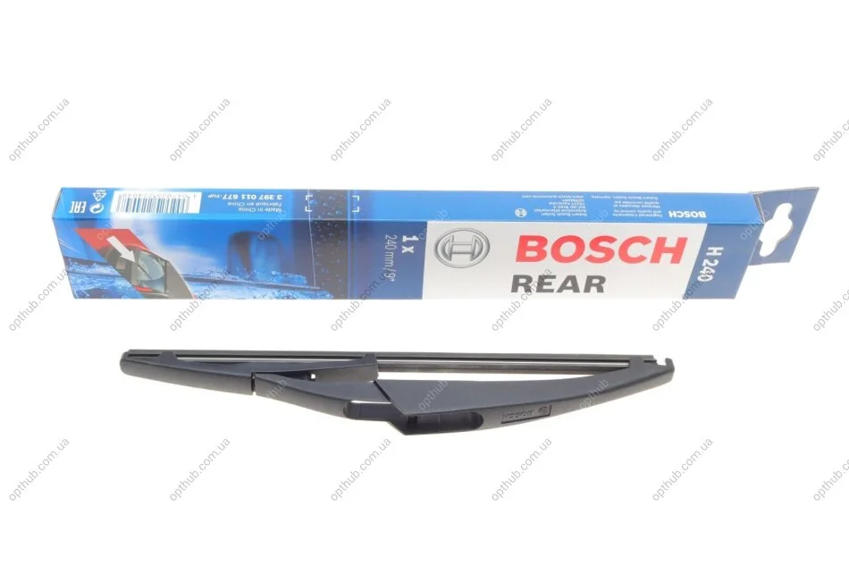 Щітка склоочисника (задня) (240mm) Citroen C4/Mini 10- UA63 BOSCH 3 397 011 677 (фото 1)