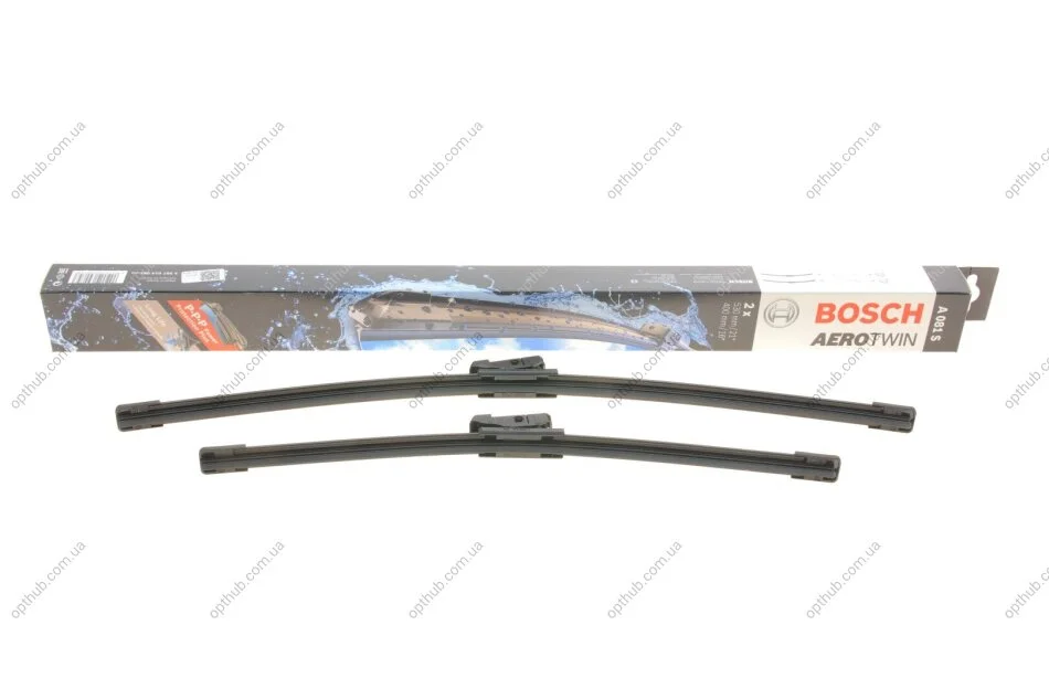 Щітка склоочисника К-Т БЕСКАРКАСНЫЙ AEROTWIN / 530/400 MM / A 081 S / ЛЕВЫЙ РУЛЬ -ua BOSCH 3 397 014 081 (фото 1)