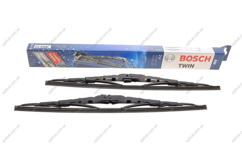 Щітки склоочисника (400/400mm) Ford Fiesta/Opel Corsa 65- UA63 BOSCH 3 397 118 610 (фото 1)