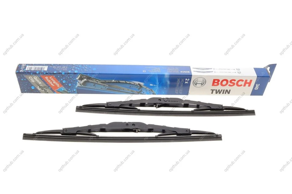 Щітка склоочис. 340/340 TWIN 340 (вир-во Bosch) BOSCH 3 397 118 700 (фото 1)