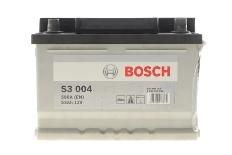 Аккумулятор Bosch 12В/53Ач/500А/13,41кг BOSCH DSC0092S30041