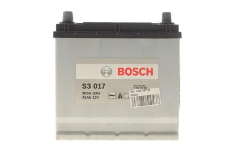 Аккумулятор 12В/45Ач/300А/10,78кг BOSCH DSC0092S30170