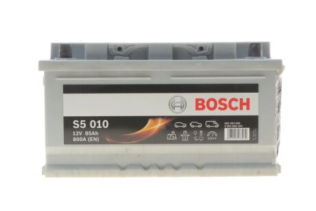 Аккумулятор 12В/85Ач/800А/18,79кг BOSCH DSC0092S50100