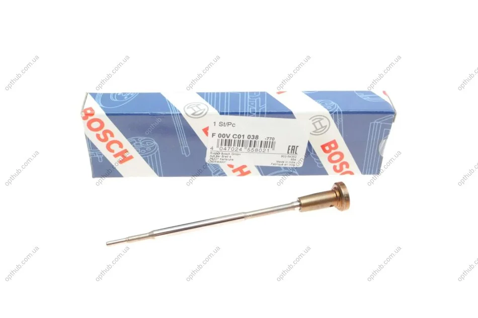Комлект клапанів (вир-во Bosch) F00VC01038 BOSCH F 00V C01 038 (фото 1)