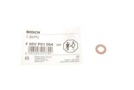 Кільце ущільнювача форсунки CR BOSCH F00VP01004