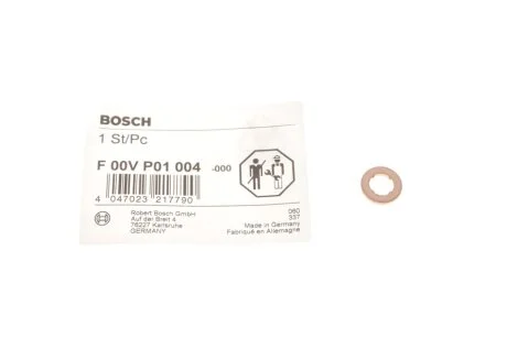 Шайба под форсунку VW Caddy/Crafter/T5 2.0TDI F 00V P01 004 (opt-om) BOSCH F00VP01004