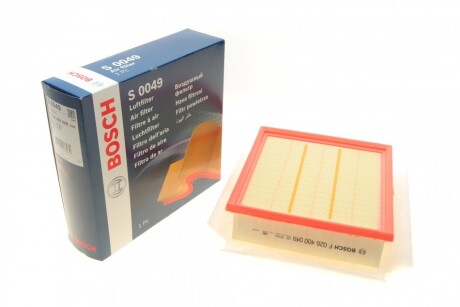 Фільтр повітряний Opel Corsa D 06-14 (з поролоном) UA63 BOSCH F 026 400 049