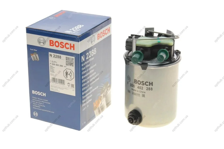 Фільтр паливний Nissan Qashqai II 1.5/1.6dCi 13-/Renault Kadjar 1.5/1.6dCi 15- (opt-om) BOSCH F 026 402 288 (фото 1)